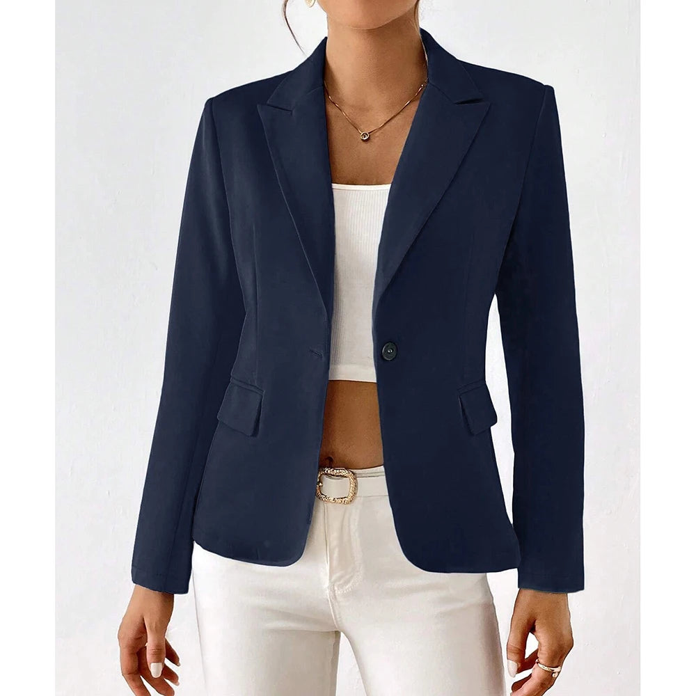 Lucinda - Single Button and Long Sleeves Blazers