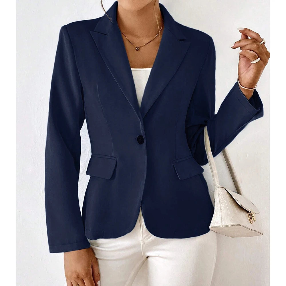 Lucinda - Single Button and Long Sleeves Blazers