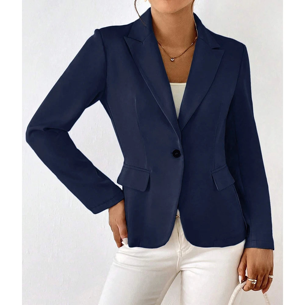 Lucinda - Single Button and Long Sleeves Blazers