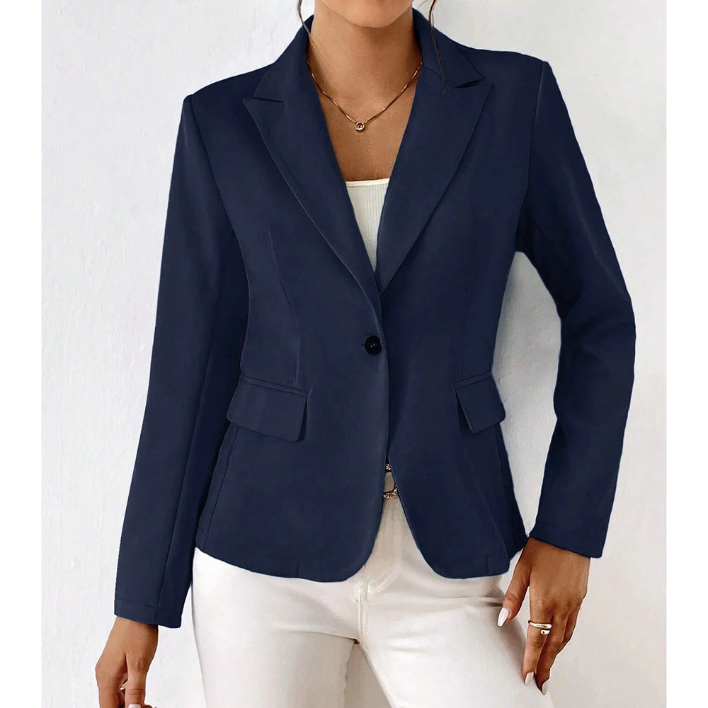 Lucinda - Single Button and Long Sleeves Blazers
