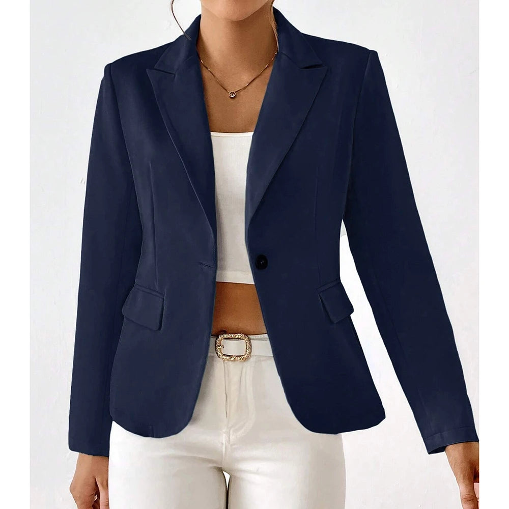 Lucinda - Single Button and Long Sleeves Blazers