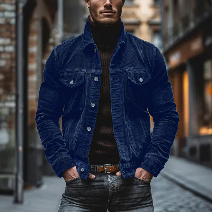 Najib - Button up Ribbed Jacket