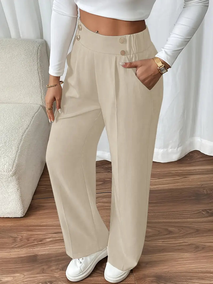 Orvella - Comfortable Wide Leg Pant With Pockets