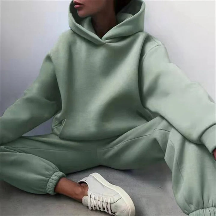Yoselin - Oversized Warm Hoodie 2 Piece Set