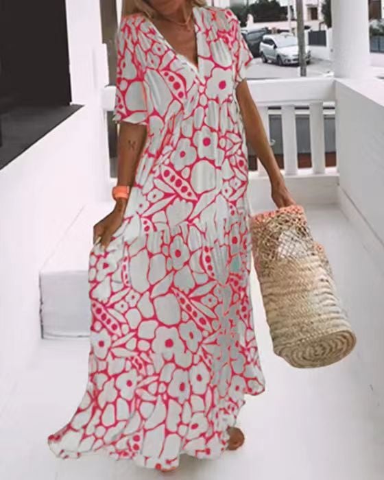 Nilsina - Casual Floral Summer Dress