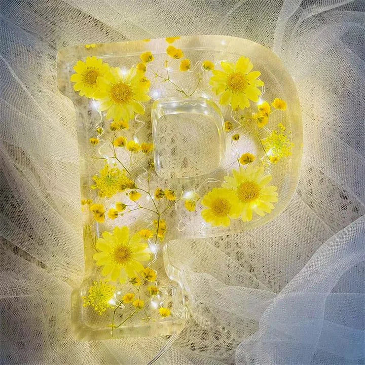 PetalLume - Handmade Flower Resin Night Light