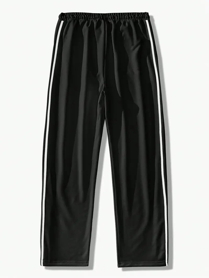 Mendis - Casual Sport Straight-Leg Pant With Snap Button