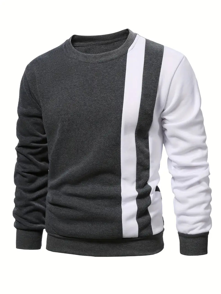 Blaine - Stylish Stripe Contrast Sweatshirt
