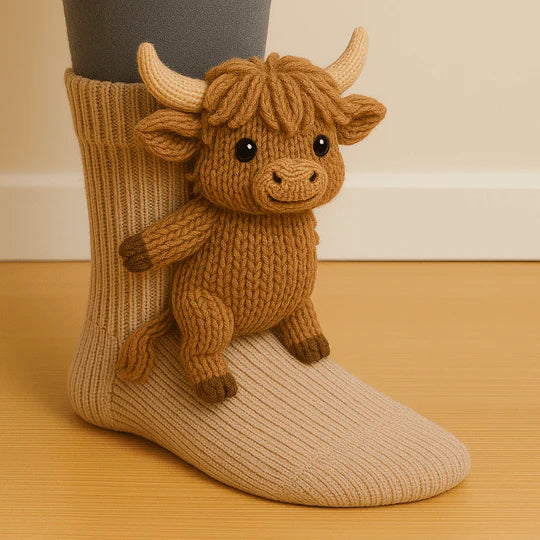 CozyCritters - Knitted Animal Cozy Socks