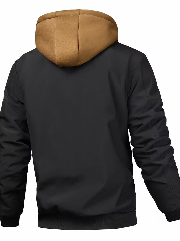 Sylvain - Hooded Air Force Jacket With Zipper