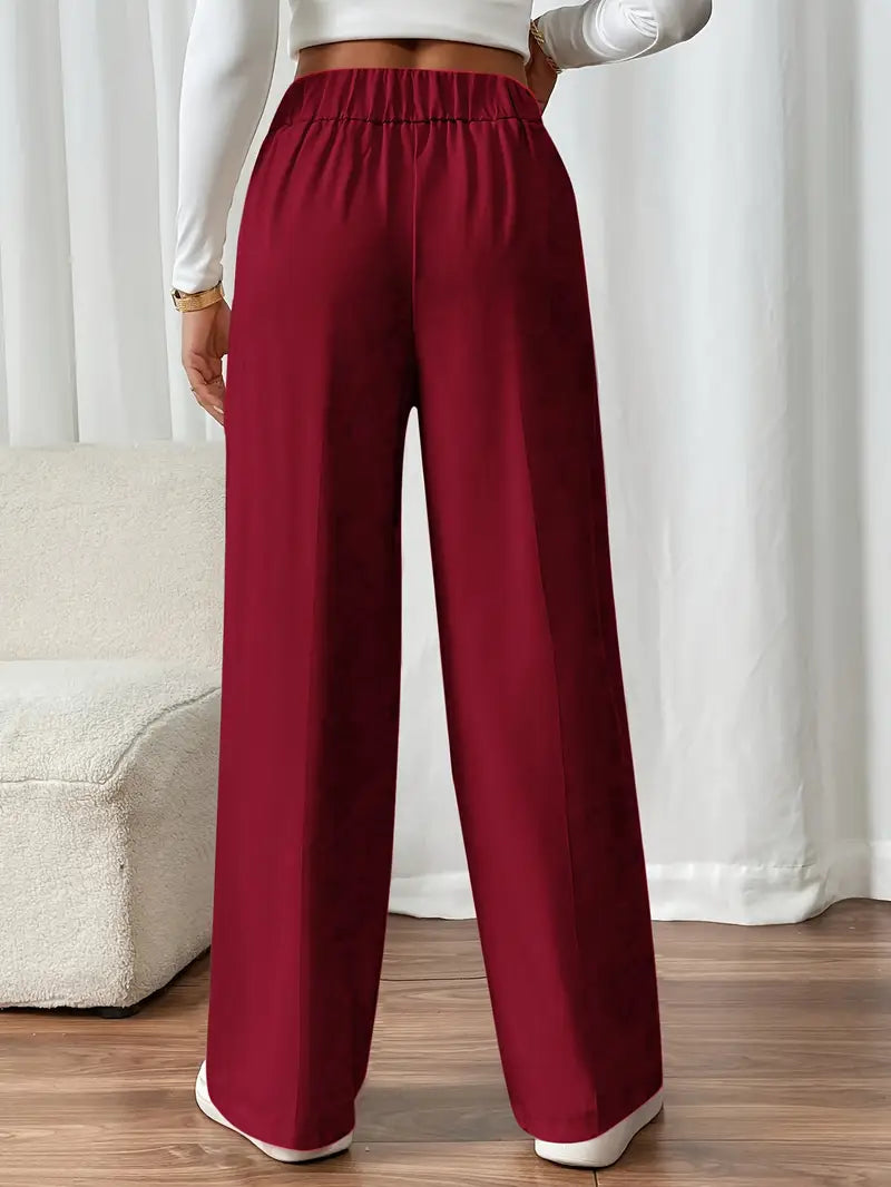 Orvella - Comfortable Wide Leg Pant With Pockets