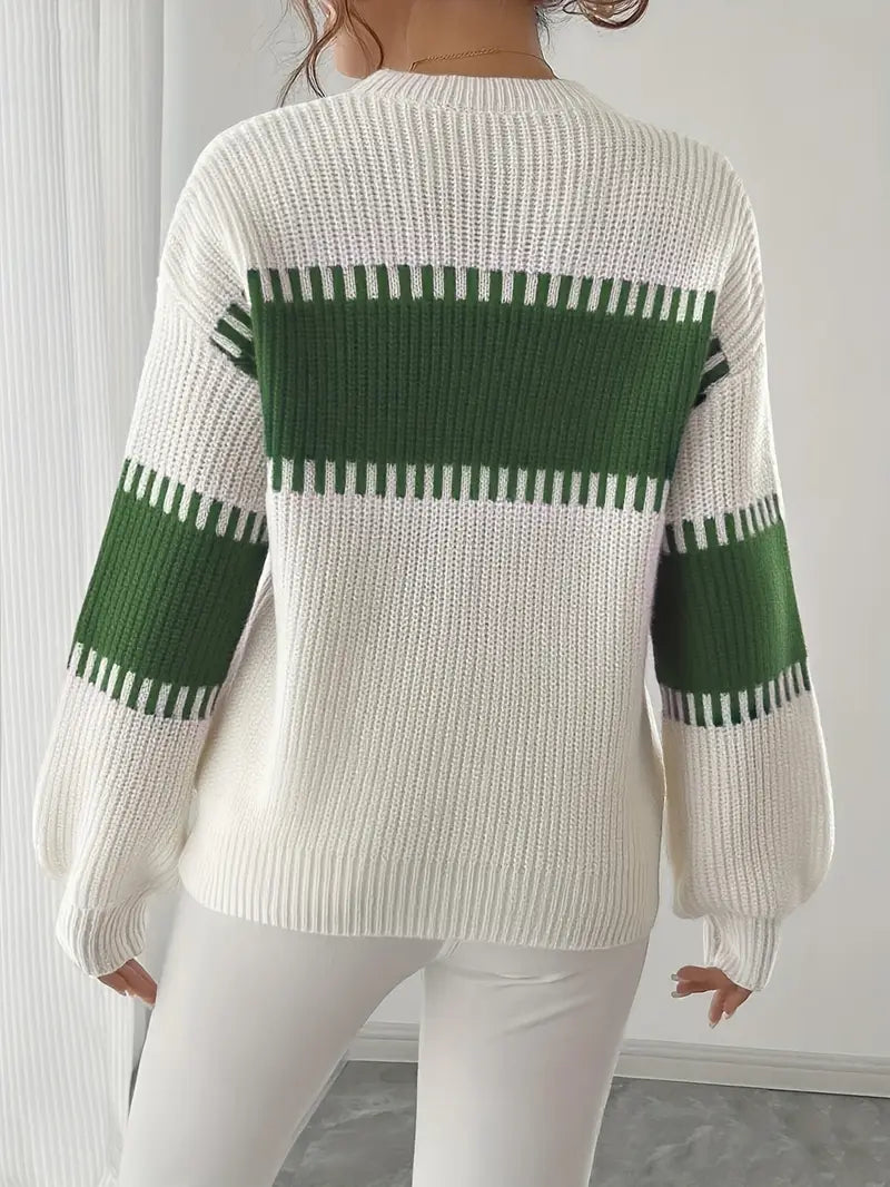 Gyneth - Long Sleeve Sweater With Round Neck