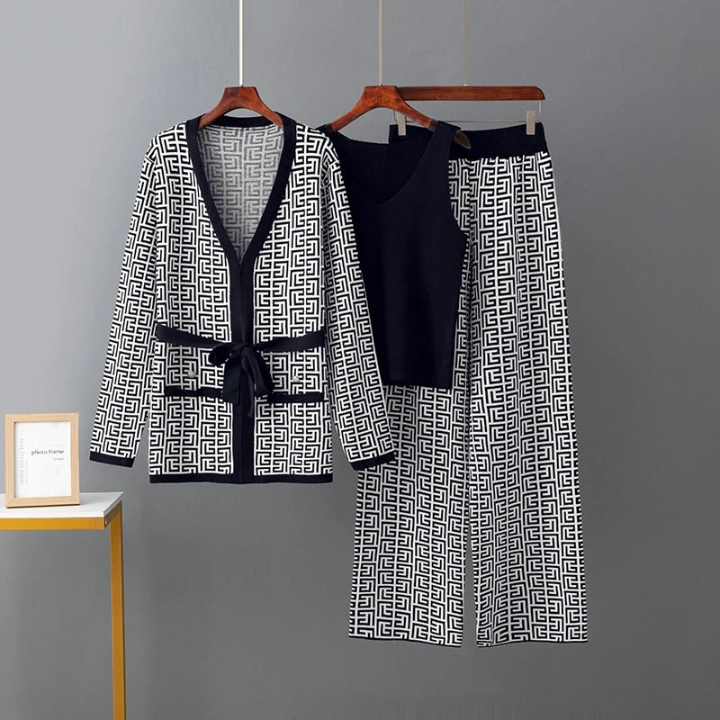 Jill - Three Pieces Sweater Suits