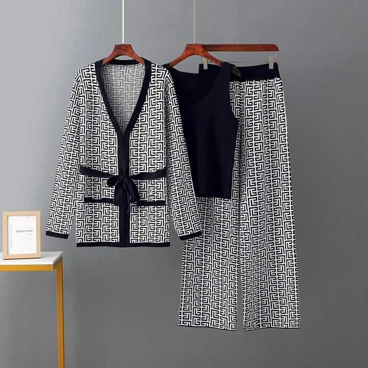 Jill - Three Pieces Sweater Suits