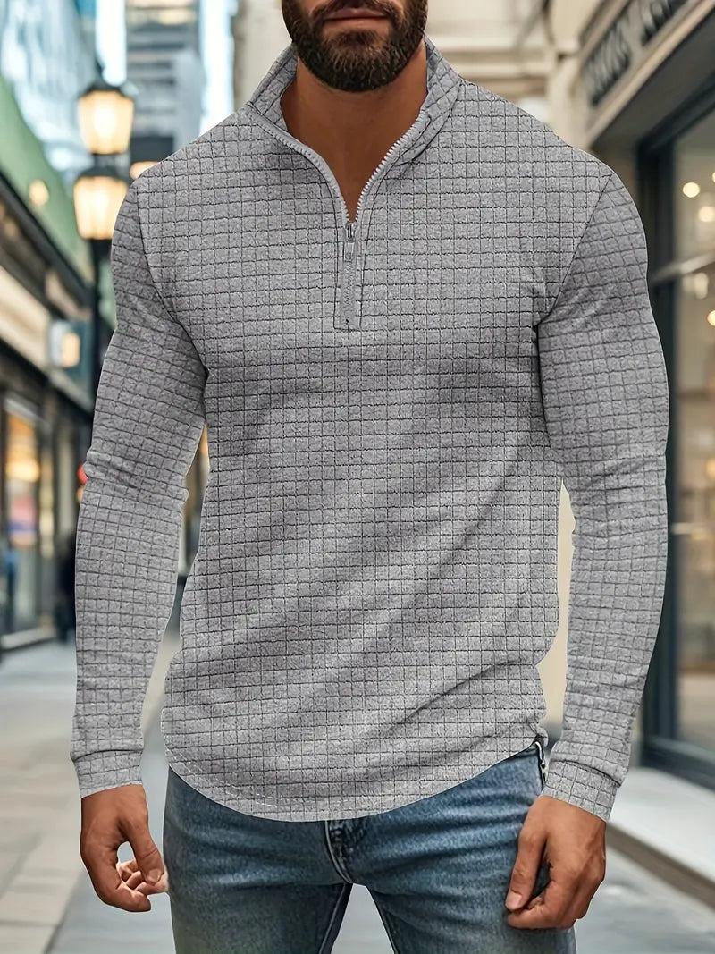 Jarryd - Long Sleeve Sweatshirt With Half Zipper