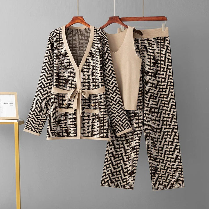 Jill - Three Pieces Sweater Suits