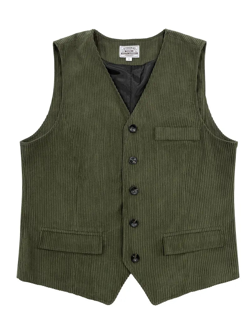 Fergus - Elegant Corduroy Vest