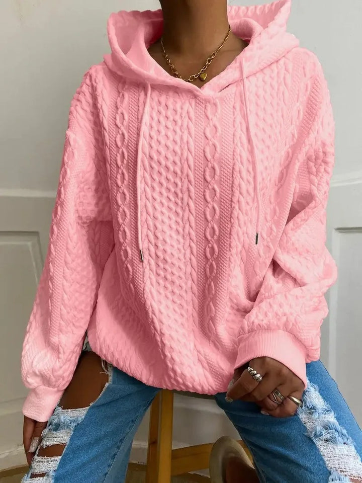 Lorna - Long Sleeve Twist Pocket Fashion Top Sweatshirt