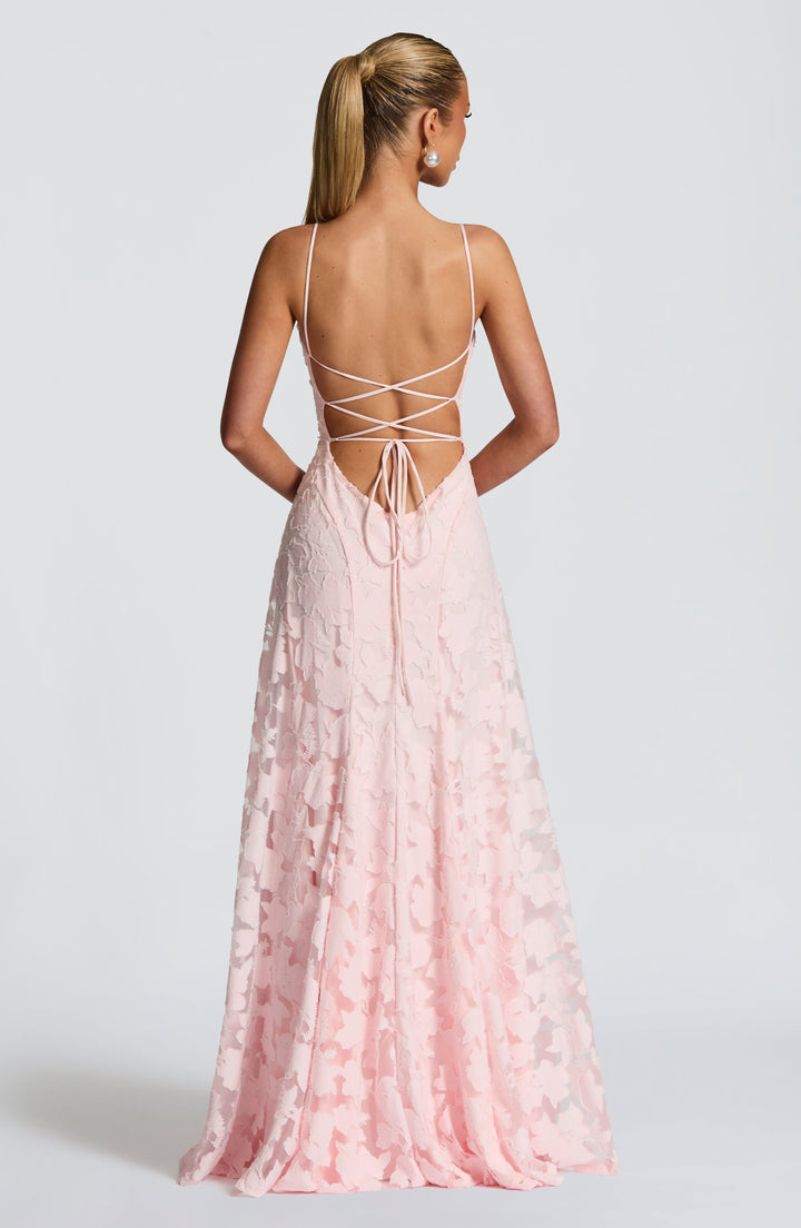 Alona - Elegant Lace Corset Maxi Dress