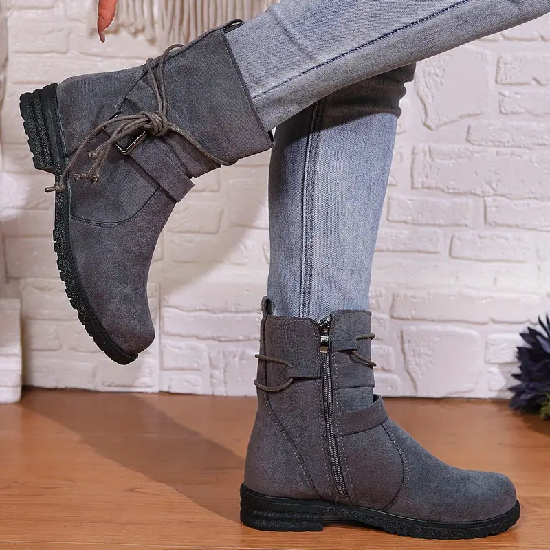 Spna - Zippered Ankle Boots
