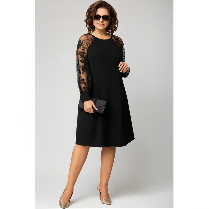 Irina - Dress With Lace Sleeves