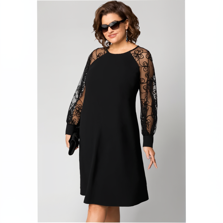 Irina - Dress With Lace Sleeves