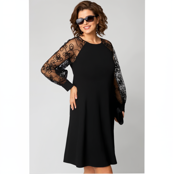 Irina - Dress With Lace Sleeves
