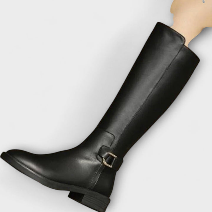 Hilmira - Leather Knee-High Boot