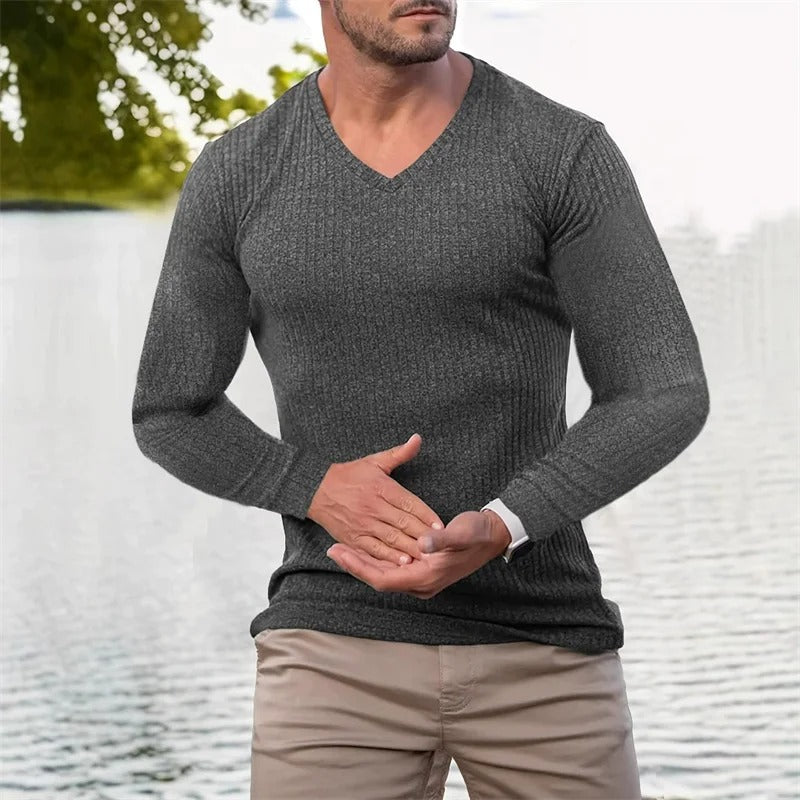 Faron - Long Sleeve Shirt With Stripes
