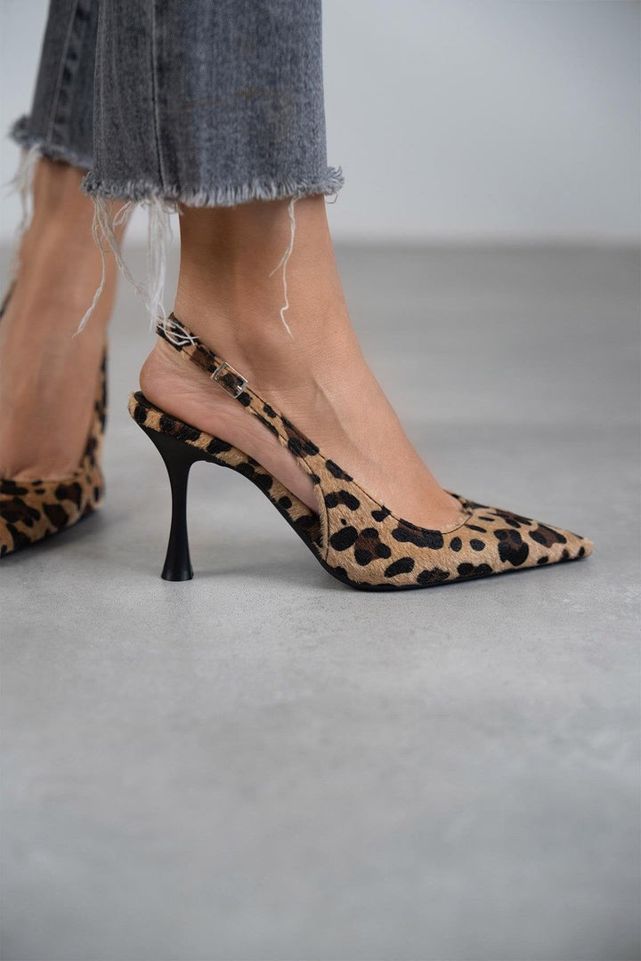Ania - Leopard Print Pointed Toe Pumps