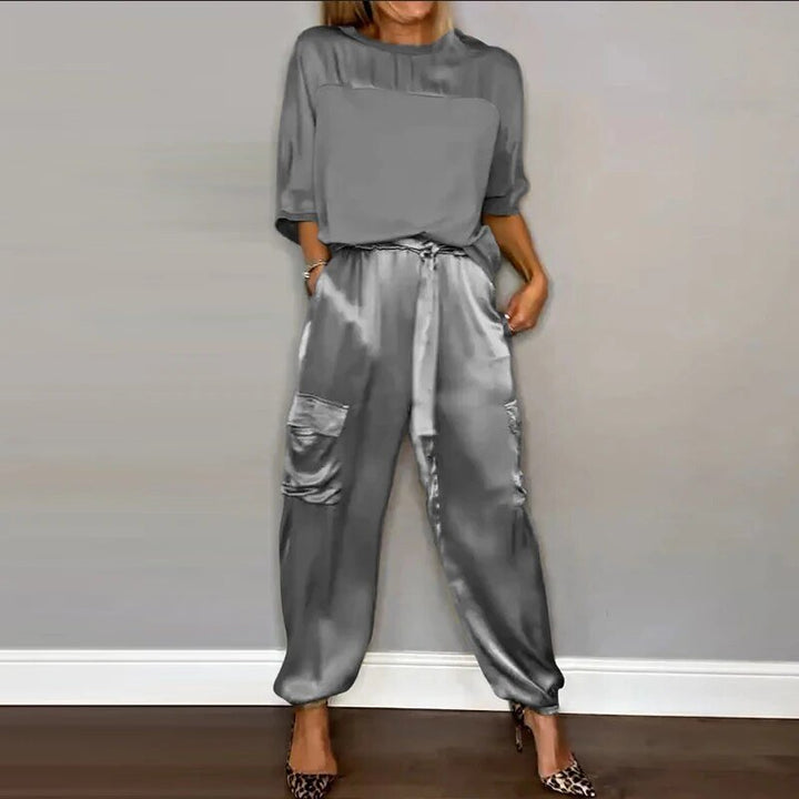 Emilie – Round Neck Top And Trousers