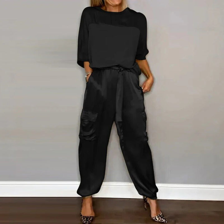Emilie – Round Neck Top And Trousers
