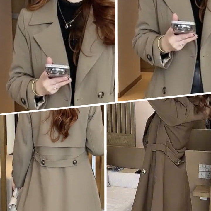 Leicy - Elegant Warm Trench Coat