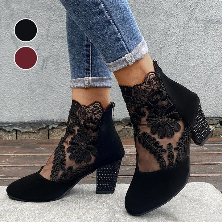 Janneke - Elegant Lace High Heel Shoes