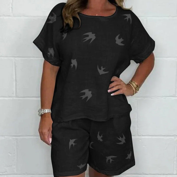 Andriana - Casual Printed Two Piece Set