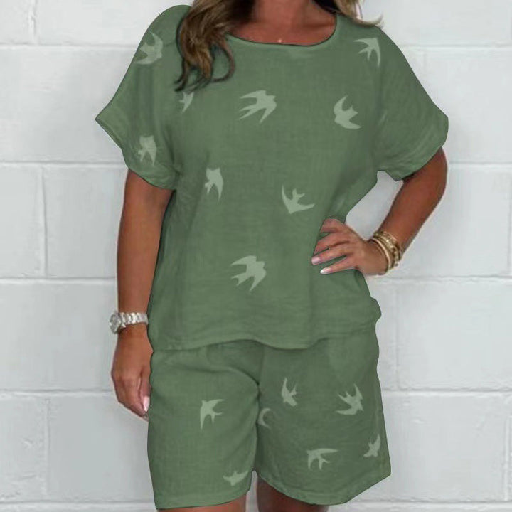 Andriana - Casual Printed Two Piece Set