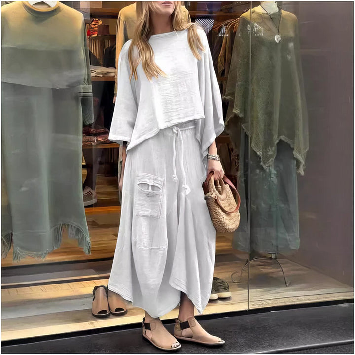 Elaine - Casual Two Piece Set Blouse And Skirt