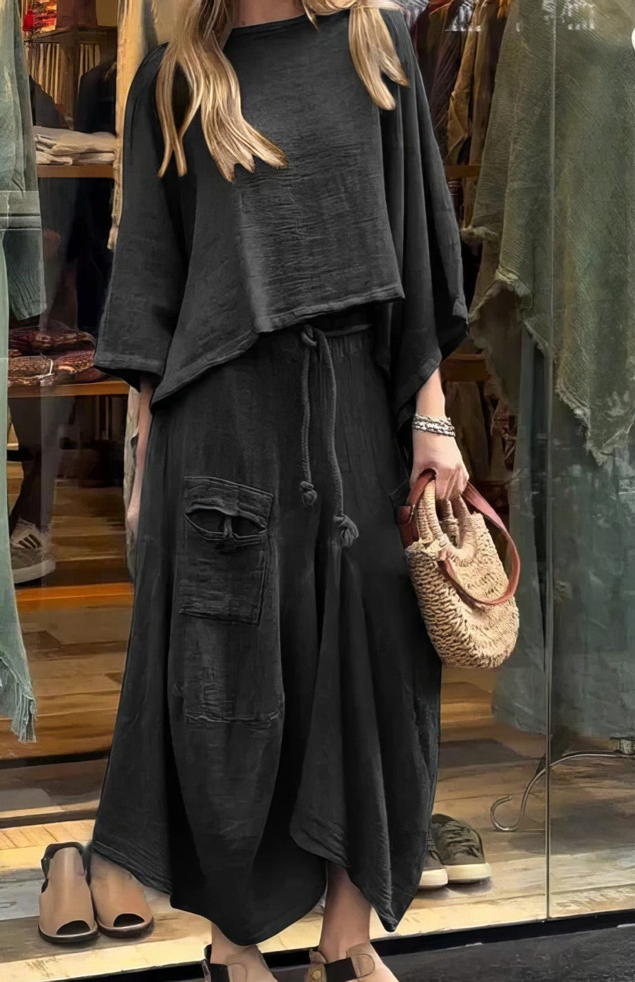 Elaine - Casual Two Piece Set Blouse And Skirt