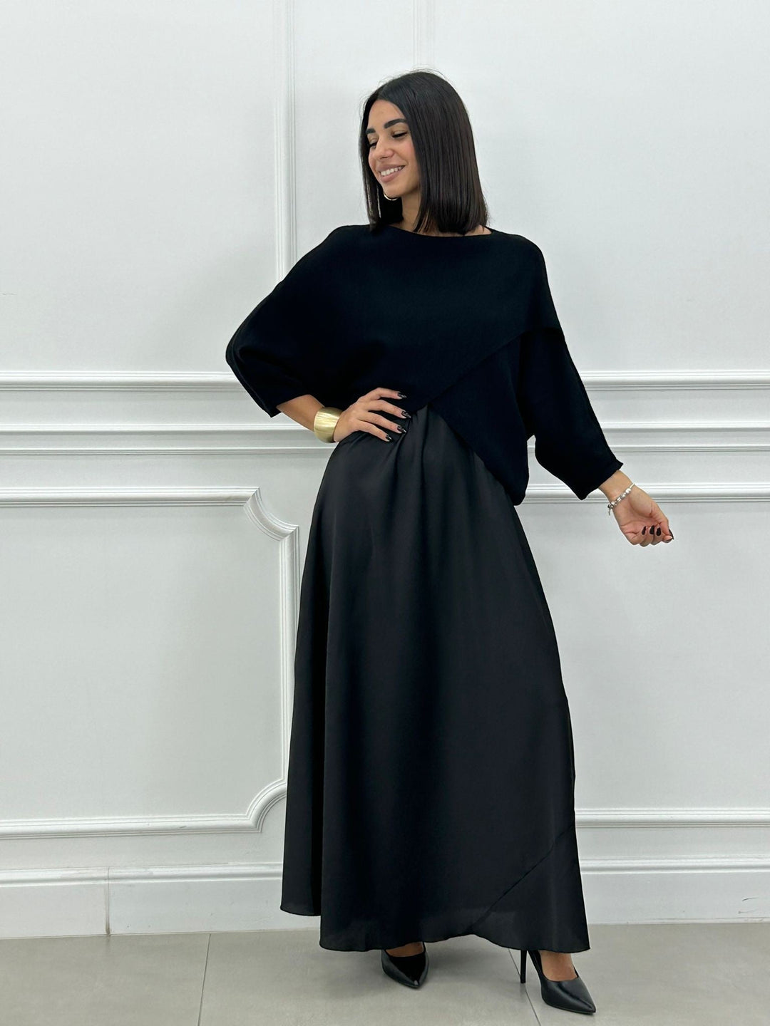 Lorelei - Elegant Long Dress And Asymmetrical Top